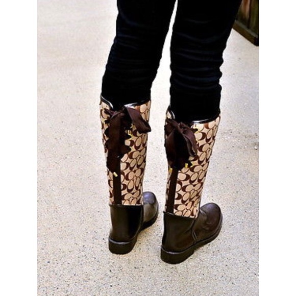 Coach Shoes - NWT COACH RAIN BOOTS